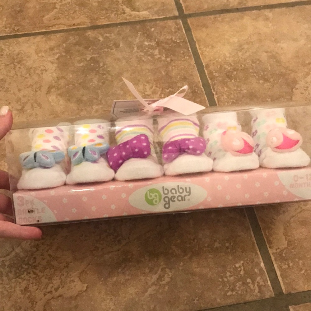 Brand new baby girl socks